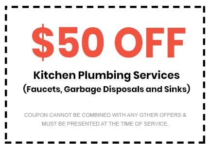 Discounts on Kitchen Plumbing Services