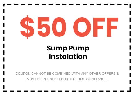 Discounts on Sump Pump Installation