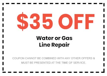 Discounts on Water or Gas Line Repair